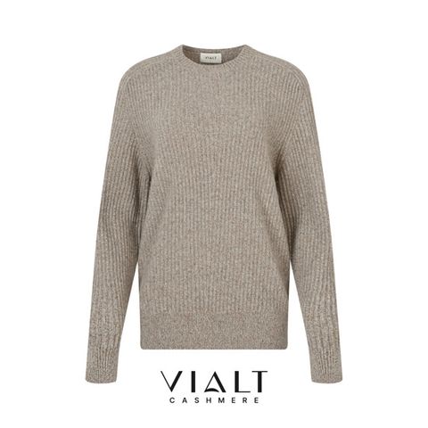 비알트(VIALT) 캐시미어100 남성 라운드 니트