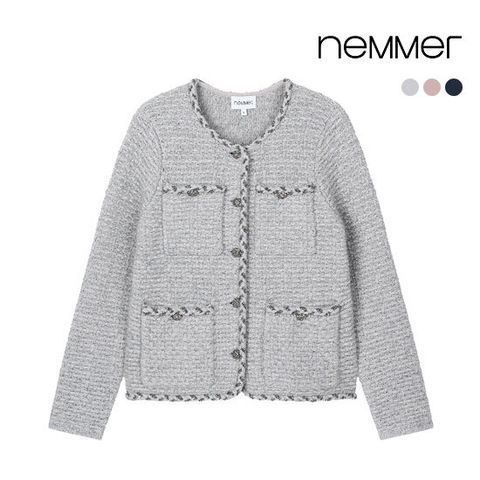 ● 26SS 헤리티지 캐시미어울 니트 자켓