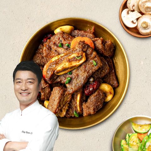 청오대 큰 양념갈비찜 1kg x 4팩 (총 4kg)