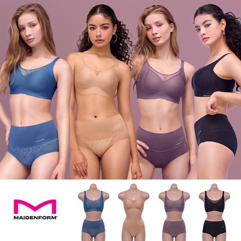 메이든폼 MAIDENFORM 듀얼 리프팅 브라팬티 4세트