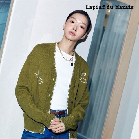 라삐아프 26SS 자수 아우터 가디건 1종