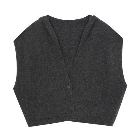 ○26SS 캐시미어울 블렌드 홀가먼트 후드 가디건