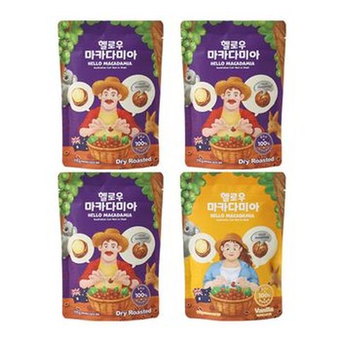 헬로우 마카다미아 드라이 3봉+바닐라 1봉(총 4봉)