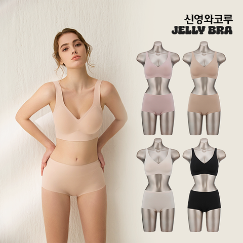 젤리브라 26신상 리프팅핏 브라팬티 노후크 4세트