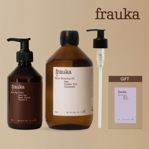 오일(500ml)+펌프+버치스파크림(300ml)+파우치