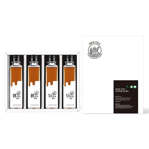 불로동주유소 국산 100% 참기름 150ml*2병+들기름 150ml*2병