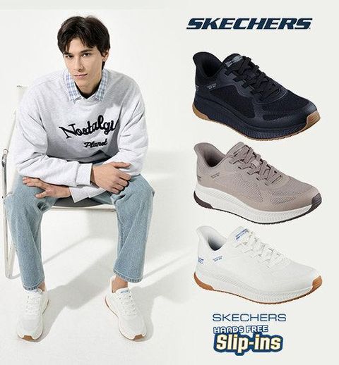 스케쳐스 26SS 최신상 남성용 밥스스쿼드 슬립인스 워킹화