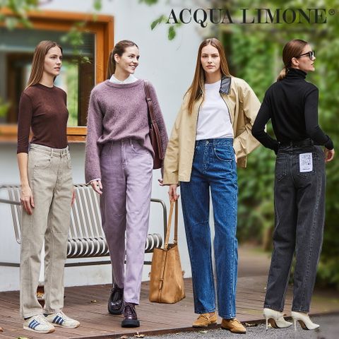 O 아쿠아리모네 여성 배럴핏 데님 팬츠 1종