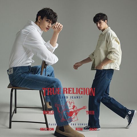 O 트루릴리전 26SS 남성 엑티브 데님 팬츠 2종