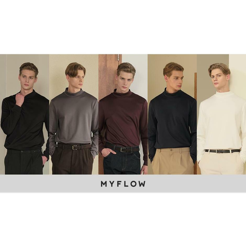 [카드 5%할인]25FW 마이플로우 남성 기모 모크넥 5종