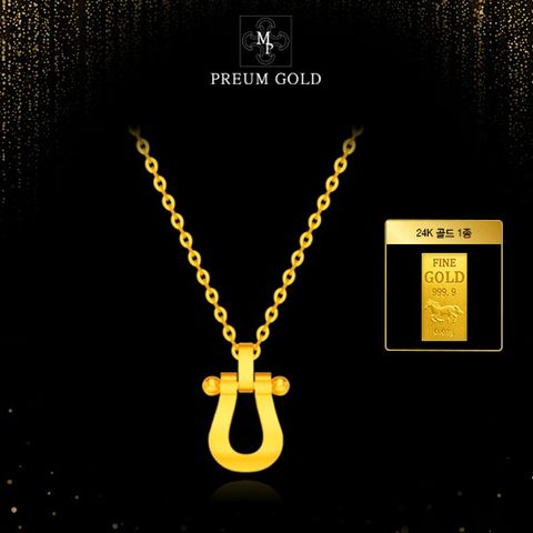 24K 순금 디오르 포르투나 빅 목걸이 + 24K 순금 골드 1종