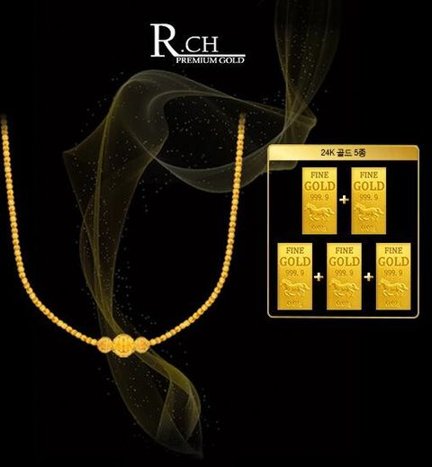 24K 순금 뉴 트리플 목걸이 +  24K 순금 골드 5종