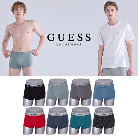 게스 26SS 시그니처 남성 드로즈 8종 + 반팔티 1종