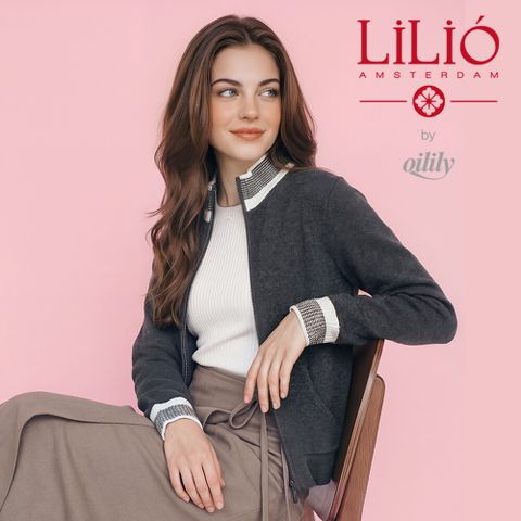 by 오일릴리 26SS 울 블렌디드 집업 니트 자켓