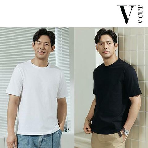 [롯데카드5%할인][BEST] 브이컷 오가닉 면 튜블러 티셔츠 7장    