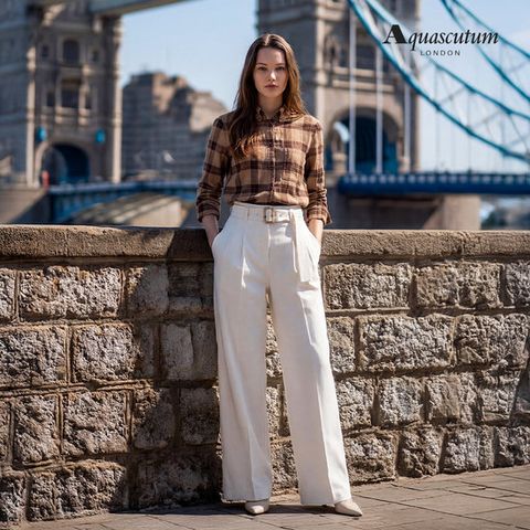 아쿠아스큐텀 26SS 라이크라 테이퍼드 핏 팬츠 1종