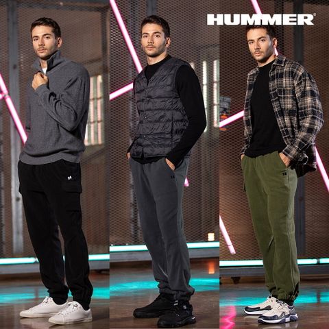HUMMER 남성 플리스 팬츠 3종