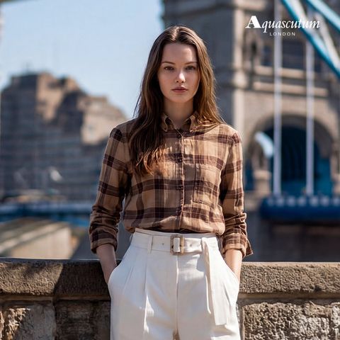 아쿠아스큐텀 26SS 체크 셔츠 2종