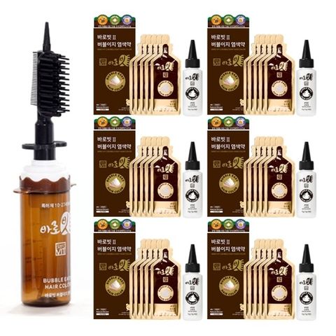 [방송에서만 10회분 추가] 바로빗 버블이지 염색제 30회분+전용브러쉬