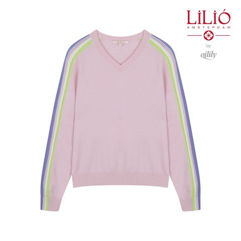 by 오일릴리 26SS 울 캐시미어 블렌디드 크로셰 V넥니트