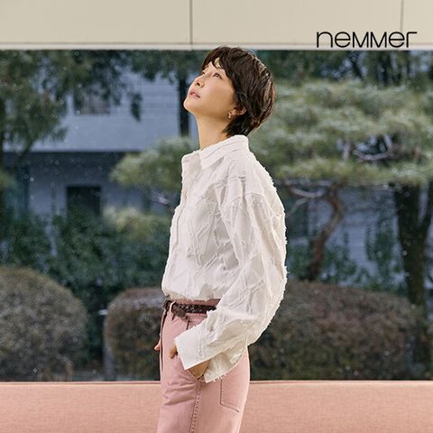 ● 26SS 코튼 블렌디드 자카드 셔츠