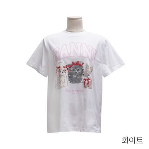 가니 애니멀 프린팅 티셔츠