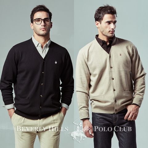 ■비버리힐스폴로클럽 울블렌디드 니트 자켓 남성 2종