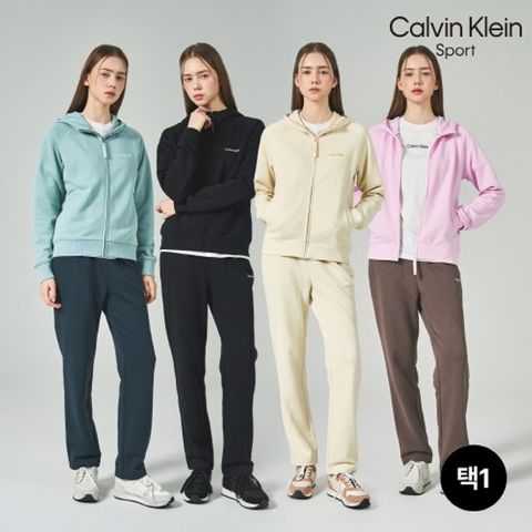 캘빈클라인스포츠 26SS 최신상 여성용 [후드집업+스웻팬츠] 2종