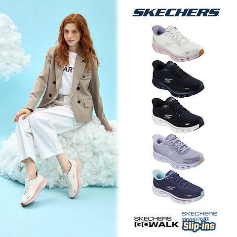 스케쳐스 26SS 최신상 여성용 실크 고워크 글라이드 슬립인스 워킹화