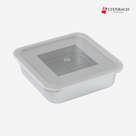 [CJ특별가] 밧드 스텐 반찬통(XL) 밀폐용기 바트 밧트 스테인레스 사각 주방 특대 단품