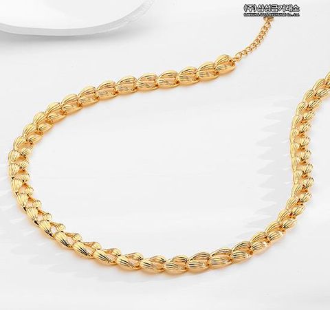 24K 웨이브 목걸이 23g