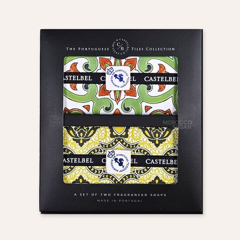 카스텔벨 포르투갈 타일 솝 세트 200g 2종세트 바닐라앰버&실란트로라임