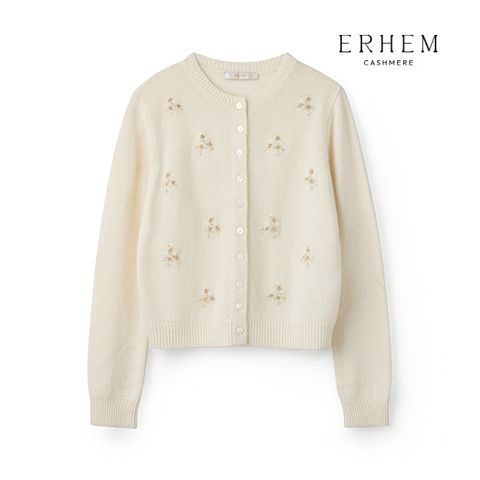 26 SS 캐시미어 100 멀티 비딩 자수 가디건 1종