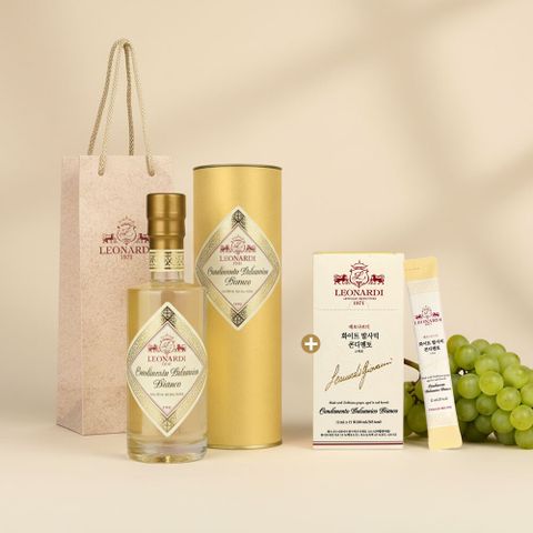 (MLC) 레오나르디 화이트 발사믹 1병+(최신상)화이트 발사믹 스틱1박스+쇼핑백