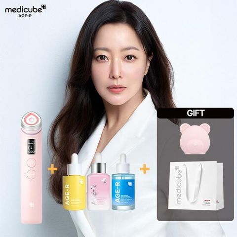 [2월 단한번] 메디큐브 에이지알 부스터프로 핑크 에디션 + 핑크 곰돌이 케이스