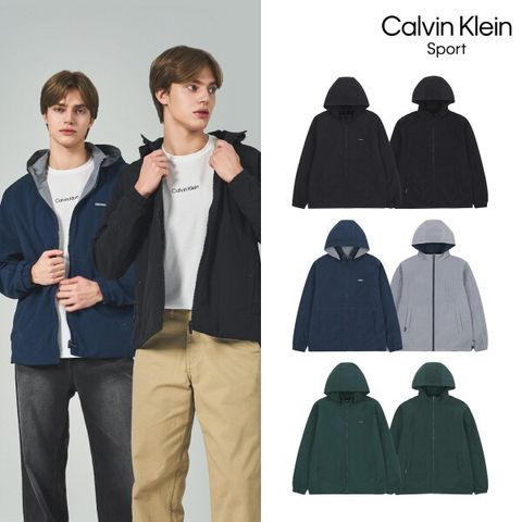 캘빈클라인스포츠 26SS 남성 리버시블 우븐 자켓 1종