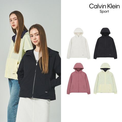 캘빈클라인스포츠 26SS 여성 리버시블 우븐 자켓 1종