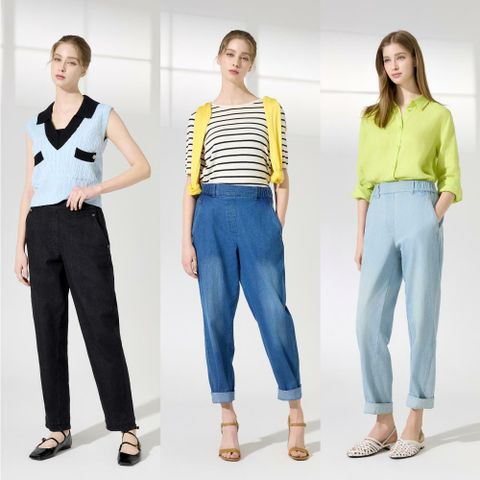 [카드 5%할인]간절기 특가! 지베르니 코지 데님 밴딩 팬츠 3종[C502] 