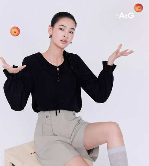 [최초가 59,900원] 클로딘 러플 블라우스