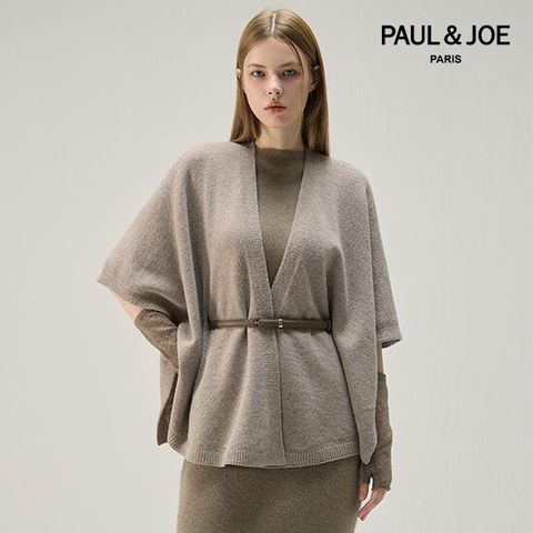 ○ 26Premium 울블렌딩 홀가먼트 벨티드 판쵸 가디건