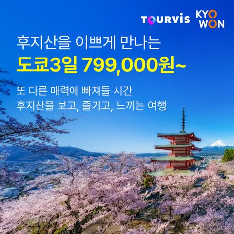 투어비스 교원투어 도쿄&후지산 2박3일 여행