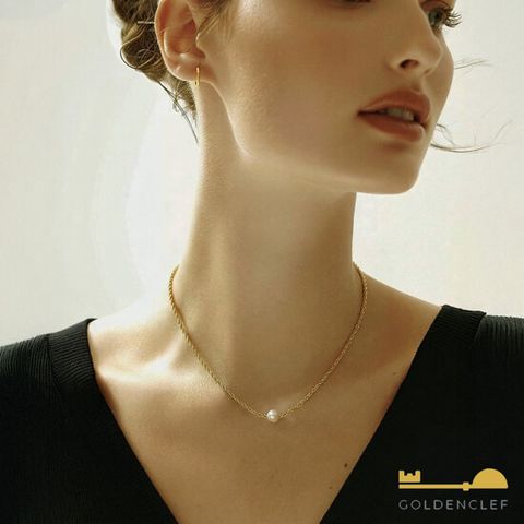 {골든클레프} 18K 리얼진주 목걸이