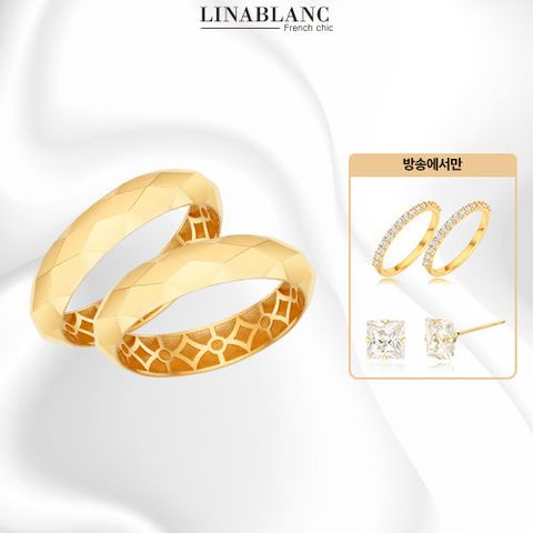 [42만원 절감효과][리나블랑] 18K 큐브 쌍지반지 (선택 1번 구매 시 레이어드 가드링 2EA)(전고객 14K 스텔라 스퀘어 귀걸이)