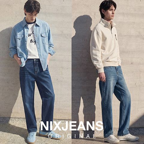 닉스 NIX 26SS 최신상 남성 뉴 릴렉스드 스트레이트핏 데님 2종 세트