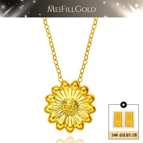 24K 순금 데이지 목걸이 + 24K 순금 골드 2종