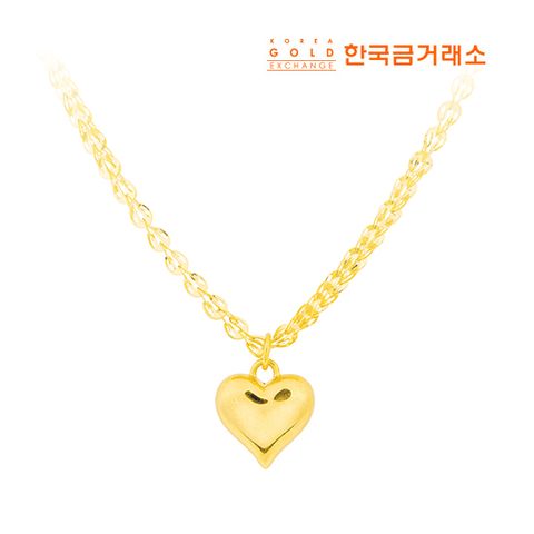 24K 샤인 하트 목걸이