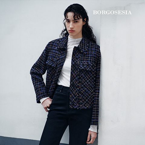 26SS 프린지 트위드 자켓