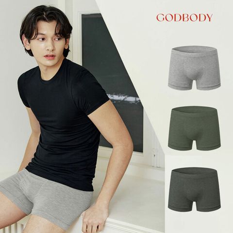 [26NEW] GODBODY 모달 심리스 오리지널 남착 팬티 3세트