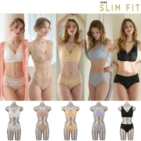 26SS 비비안 SLIMFIT 브라팬티 패키지 5세트