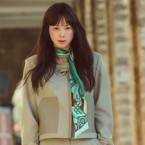 26SS 램스킨 레더 트리밍 자켓